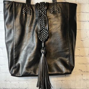Big Buddha Braided Tassel Tote Bag